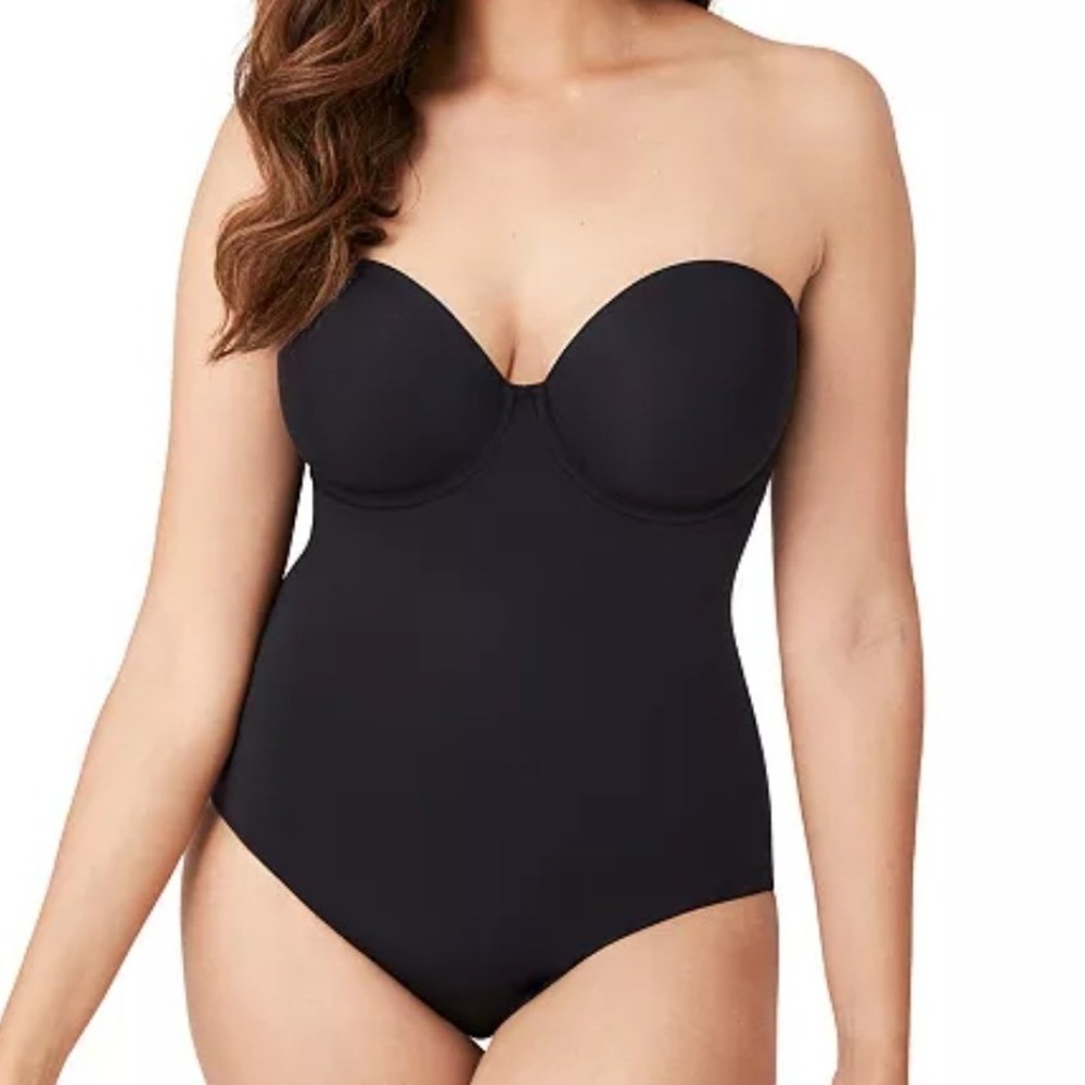Wacoal Red Carpet Strapless Shaping Bodybriefer Black 38DD